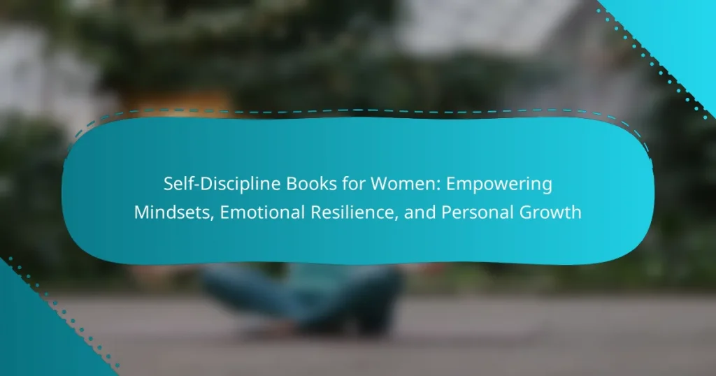 Self-Discipline Books for Women: Empowering Mindsets, Emotional Resilience, and Personal Growth