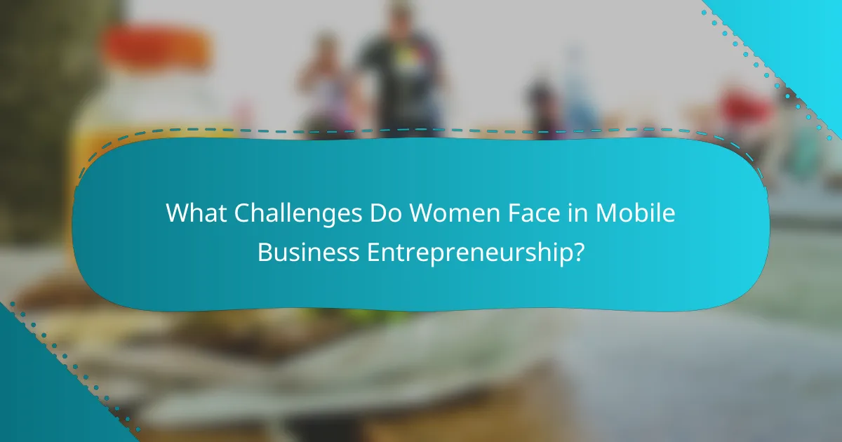 What Challenges Do Women Face in Mobile Business Entrepreneurship?